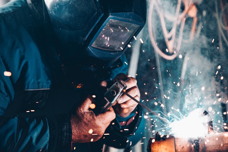 Industrial maintenance team working inside a facility